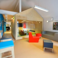 The Bronco breakout area and meeting room